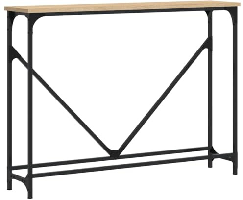 vidaXL Konsolentisch Sonoma-Eiche 102x22,5x75 cm Holzwerkstoff