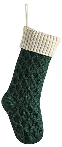 Gefomuofe Chaussette de Noël à suspendre, chaussette de Noël à suspendre, remplissage de bottes de Saint-Nicolas, cheminée de Noël, décorations d'arbre de Noël pour les vacances, fête familiale,