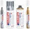 edding Acrylicmarker + passendes Acrylic Permanent Spray 5200 Silber & Reichgold zum Dekoriern und designen