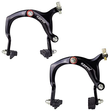 Chaies Rennrad Set Rennrad Aluminiumlegierung, Bremssattel Vorne Hinten 1 Paar Rennrad-Bremssättel, Bremssatz & Hebel, Outdoor-Fahrradbremse, Aluminiumlegierung, Langer Arm, Reparaturwerkzeug
