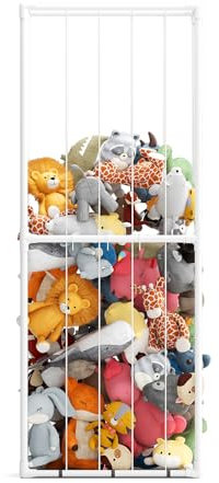 KORIMEFA Stuffed Animal Storage Kids Room Stuffed Animal Holder Plush Organizer Stuffed Animal Zoo Storage Cage Display for Bedroom Nursery Playroom (160 * 60 * 40cm)