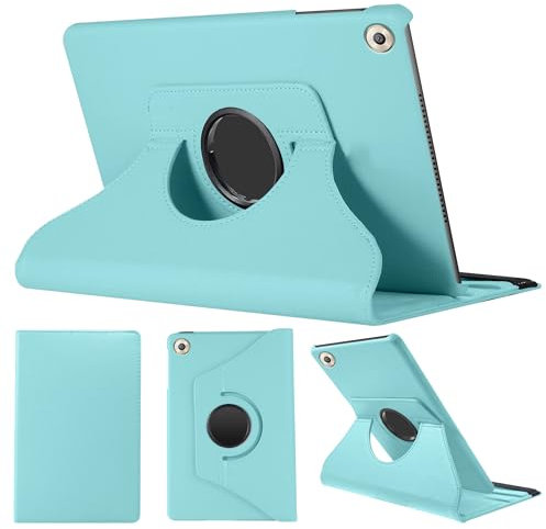 SWEIMEN Custodia Protettiva Compatibile con Huawei MediaPad M5 (8.4 pollice) tavoletta, con supporto girevole a 360°