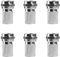 Thyonta 6 PCS Cable Connector Extruded F Head Cable TV Adapter RG6 Set Top Box Straight Plug Fractional f Head Coaxial Cable TV Line Home TV