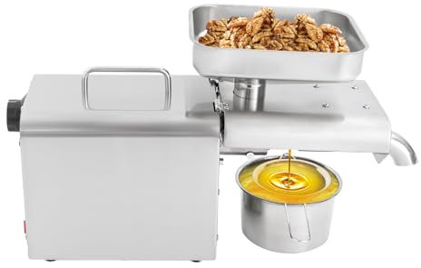300W/600W Ölpresse, Ölpresse aus rostfreiem Stahl, elektrische Ölpresse, für den Einsatz in der privaten und gewerblichen Ölgewinnung (750W Oilpress Machine)