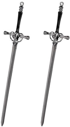 2 Pcs Palillos Chinos para Cabello, Horquillas Pelo Mujer, Metal Elegante Accesorios para el Cabello, Palillos para el Pelo Vintage Simple para Decorativo para Niñas Moños (Negro)