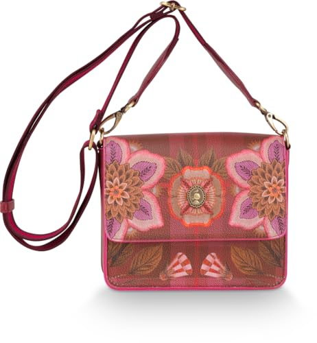 Pip Studio Fenna Cross Body Bag Small Flores Felices Red 19x6x16cm