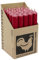 Kerzenfarm Harm Kerzen, 25 Stück Stabkerzen in Displaybox, 180mm x 22mm, Tropffrei, (Himbeerrot 29)