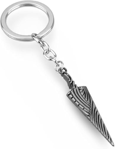 Pidak Porte-clés à ongles de 5 x 1,5 cm de chevalier - en métal - Dark, bleu, XL