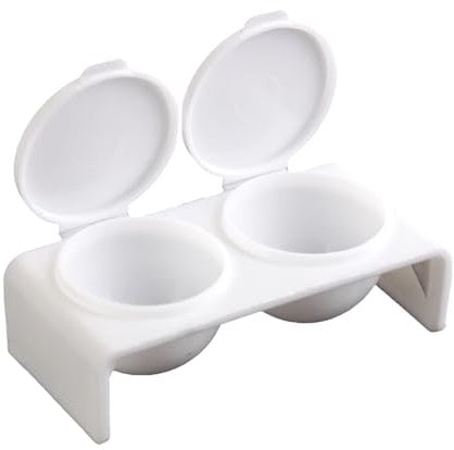 Compact Double Hole Nails Brush Washing Cup Nails Art Cup Easy To Use For Nails Artists Nails Technician Supplies