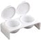 Compact Double Hole Nails Brush Washing Cup Nails Art Cup Easy To Use For Nails Artists Nails Technician Supplies