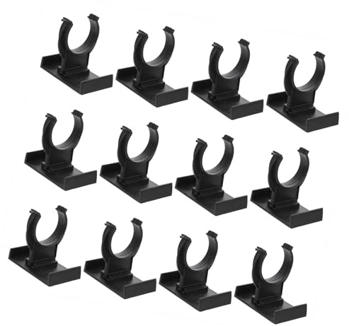 Febbya Patas Ajustables,12 PCS Muebles De Cocina Clamps para Zócalo,Lips de Fijación para Zócalos Cocinas,Pinzas Zócalo Cocina Negro,para Proteger Suelos en Baños y Hoteles