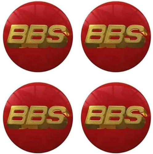 4 Stück Auto Nabendeckel Aufkleber für BBS 45mm, Felgenaufkleber Radnabenabdeckung-Logo Radnabenkappen Aufkleber, Nabendeckel-Verschönerung,C