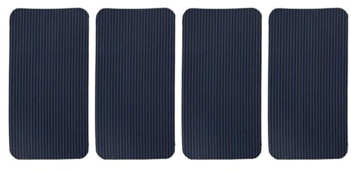 Pool Safety Cover Patch Kit, 4-Pack 4x8 Inch Mesh Repair Patches for Swimming Pool Covers, Green and Blue