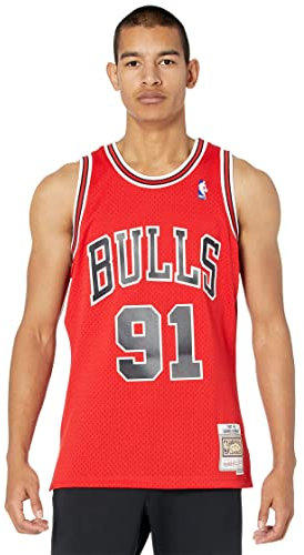 Mitchell & Ness NBA Chicago Bulls Swingman Dennis Rodman Trikot Herren rot/schwarz, L