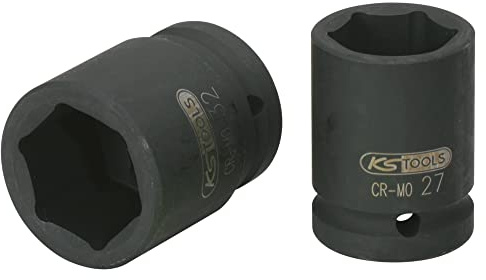 KS Tools 515.1730 1 Sechskant-Kraft-Stecknuss, kurz, 30mm