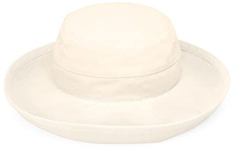 Wallaroo Women’s Casual Traveler Sun Hat (Natural) - UPF 50+ UV Protection, Wide Brim, Packable & Adjustable, Lightweight, Comfortable, Breathable, for Travel, Beach, Outdoor, Everyday Wear