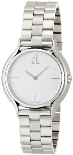Calvin Klein Damen Analog Quarz Uhr mit Edelstahl Armband K2U23146