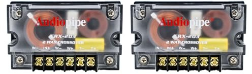2 Piezas 2 Way Crossover crx-203 Crossover Pasivo de 400 W Coche Tweeter Audio