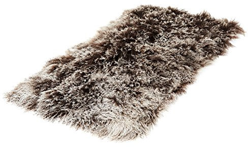 Reissner Lammfelle Tibet Lammfell Auflage TP1 60x120cm Farbe Cappuccino (Tops) JYB12 TP1
