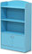 Furinno Magazin/Bücherregal mit Spielzeugschrank für Kinder, Hellblau, 24 x 24 x 97.99 cm