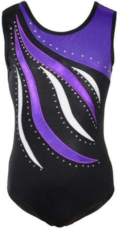 ESHOO Girls Gymnastics Leotards Sparkle Ballet Dance Gymnastics Athletic Leotards Shinning Diamond Embroidered