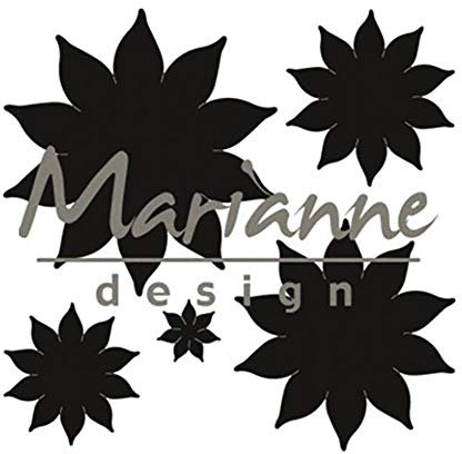 Marianne Design Craftables Succulent pointed Die, Metal, Grey, 18.1 x 8.4 x 0.2 cm