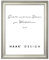 HaakDesign Bilderrahmen mit entspiegeltem Acrylglas (Antireflex) Barockrahmen Luna 70x100cm Silber Antik