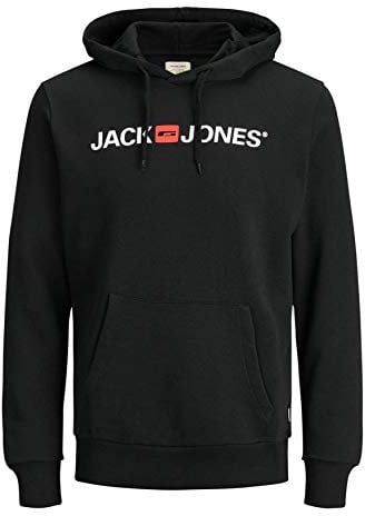 Jack & Jones Jjecorp Sweat à capuche avec logo - pour homme - Noir - X-Large