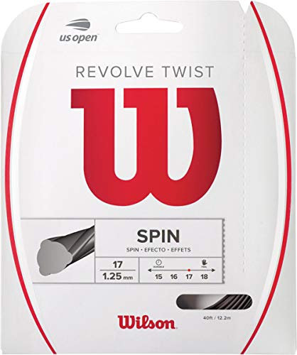 Wilson Sporting Goods Revolve Twist Rosso, Stringa Unisex-Adulto, 17 Gauge