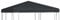 vidaXL Toldo de Cenador 2 Niveles 310 g/m² 3x3 m Gris Pabellón Patio Jardín