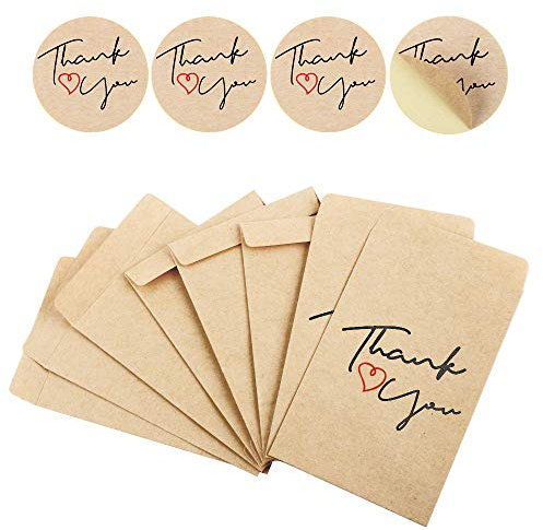 FLOFIA 50 Mini Papiertüten Papierbeutel Kleine Kraftpapier Flachbeutel Geschenktüten Bonbons Süßigkeiten Hochzeit Gastgeschenke Samen Schmucktüten Adventskalender Basteln Tüten Weihnachten Braun