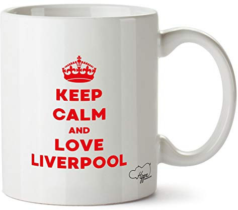 Hippowarehouse Keep Calm and Love Liverpool Printed Mug Cup Ceramic 10oz