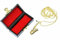 Miniblings Saxofon Kette Saxofonkette Halskette Saxophon Sax vergoldet 80cm +Box - Handmade Modeschmuck - Kugelkette vergoldet