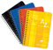 Clairefontaine 8509C - Packung mit 5 Kladden/Adressbuch 9,5x14cm mit Doppelspirale, 90 Blatt kariert 90g, farbig sortiert, 1 Pack