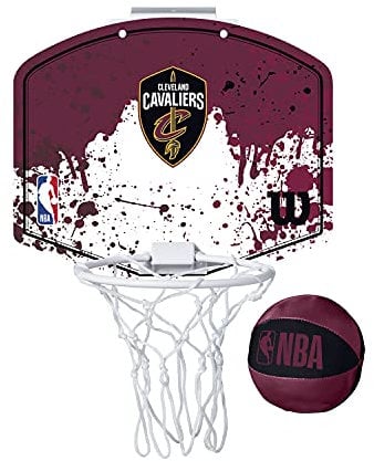 Wilson Mini NBA-Team Basketball Hoop, CLEVELAND CAVALIERS, Plastic