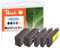 Peach H953/957 Spar Pack Plus Druckerpatronen XL (2xBK, C, M, Y) ersetzt HP No. 953XL, L0S70AE*2, F6U16AE, F6U17AE, F6U18AE - kompatibel zur neuesten Drucker Firmware - für z.B. HP OfficeJet Pro 8720