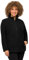 Ulla Popken Pile, Sistema modulare e Giacca Interna, Colletto Alto Felpe, Nero, 62-64 Donna