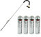 GoSystem Garden Weed Wand Gas Weed Killer Burner Blaster Burning Torch and Gas Canisters Refill for Camping Stove Blowtorch BBQ (4 x Go Can 350g+Weed Wand)