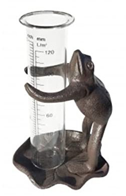Daisy Bumbles Rain Gauge Frog for the Garden, Patio, Decoration, Ornament Novelty Garden Companion Animal Figure Sculpture Garden Decor-NEXT DAY DELIVERY