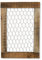DARO DEKO Holz Wandgitter 32 x 46cm braun Wanddeko Fotohalter Collage