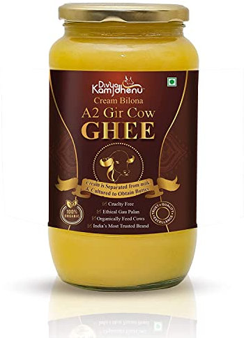 Divya Kamdhenu Creme Bilona A2 Gir Kuh-Ghee 500 ml