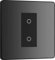 BG Electrical Dimmer Evolve Single Touch, master a 2 vie, 200 W, cromato nero, la confezione può variare