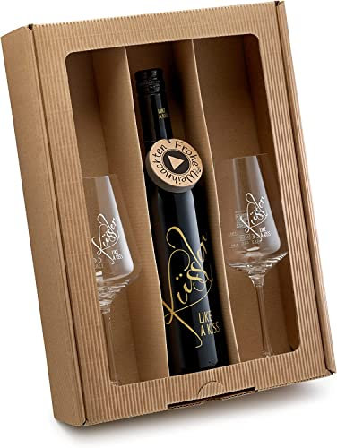Neu! SINGENDER WEIN Cuvée weiß zum GEBURTSTAG - ein Spitzenwein mit eigenem Song - im nachhaltigen Geschenkkarton mit zwei Küssler-Gläsern - die ideale Wein-Geschenkidee für jeden Weintrinker