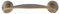 AZERODESIGN Asa tirador manillon para puertas de madera y puertas correderas acabado baño color bronce, medida entre centros de rosetas 200mm,medida total 250mm