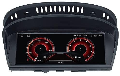 Android Autoradio für BMW 3/5 Serie E90 E60 (2009-2012) CIC System Android 12 GPS Navi Octa core 2G RAM+32G ROM mit idrive System erhalten Wireless Carplay/Bluetooth/Rückfahrkamera/DAB/OBD/TPMS