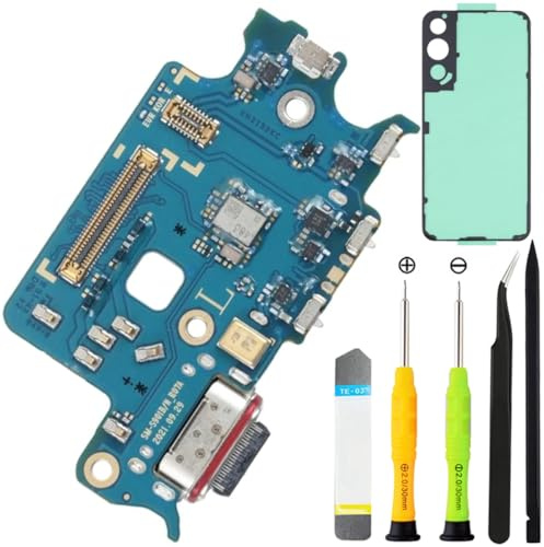 ZHUROUPU for for Galaxy S22 Type-C USB Charging Port, USB Charger Dock Board Flex Cable Connector for S22 Port Flex Cable Repair Part with Tools