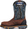 Stivali da Cowboy Western in Pelle con Punta Quadrata da Uomo Stivali da Lavoro Casual a metà Polpaccio Stivale Country Ricamato in Pelle, utilitarie, Scarpe Antinfortunistiche,Marrone,41 EU