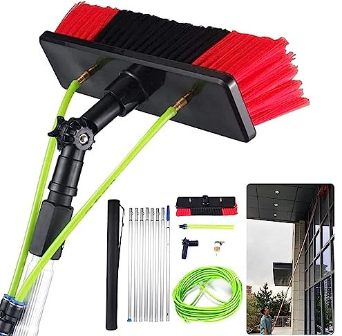 Asta Lavavetri, Spazzolone Telescopico Alimentato Ad Acqua, Asta Alimentata Ad Acqua/tubo, Pulizia Pannelli Fotovoltaici E Solari
