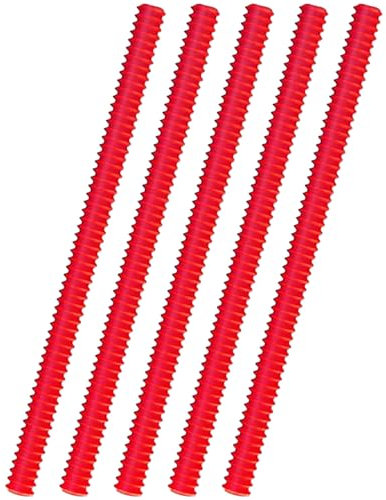 Silicone Oven Rack Shields 5pcs Heat Resistant Oven Rack Protectors, BPA-Free Silicone Oven Rack Guard, Protect Against Burns and Scars (Red)