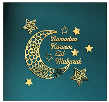 WZERHO Ramazan Deko Ramadan Deko Set,Papierdrachen Ramadan Dekoration,Hosgeldin Ramazan Dekor,Ramadan Mubarak Dekoration,Eid Mubarak Dekoration,Ramadan Sticker,Ramadan Kareem